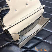 Valentino Small Shoulder Bag With Jewel Logo White 20x11x5cm - 5