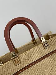 Fendi Sunshine Medium Shopper Natural Straw 35x31x17cm - 6