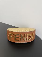 Fendi Fendigraphy Small Natural Straw Bag 29x24.5x10cm - 4