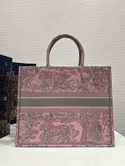 Dior Large Book Tote Pink And Gray 42 x 35 x 18.5 cm - 5