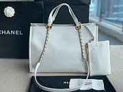 Chanel 22 Calfskin Tote Bag Large White 39x29x15cm - 5