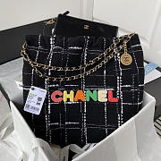 Chanel 22 Colorful Tote Bag Black 39x42x8cm - 1