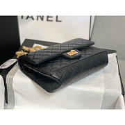 Chanel Hanbag Aged Calfskin & Gold-Tone Metal Black 24.5x9x27cm - 2