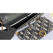 Dior Saddle Wallet With Chain 19x10.5x3.5cm - 5