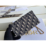 Dior Saddle Wallet With Chain 19x10.5x3.5cm - 4