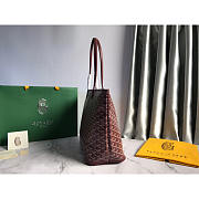 Goyard Saint Louis GM Bag Burgundy 34x20x40cm - 5