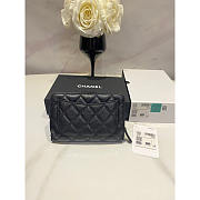 Chanel Wallet Caviar Silver Black 15x10cm - 2