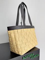 Bottega Veneta Cassette Tote Bag Intreccio Woven Raffia 35x44x22.5cm - 5