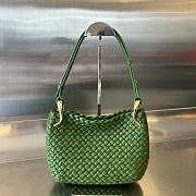 Bottega Veneta Small Clicker Shoulder Bag Green 27x19x11.5cm - 1