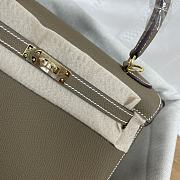 Hermes Kelly Gray Epsom Gold 25cm - 5