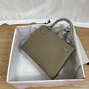 Hermes Kelly Gray Epsom Silver 25cm - 2