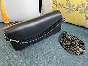 Valentino Loco Shoulder Bag With Jewel Logo Black 27x13x6cm - 4