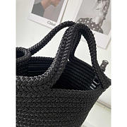 Balenciaga Ibiza Small Basket Bag Black 17x24x15cm - 4