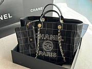 Chanel Maxi Shopping Bag Black 44x32x21cm - 1