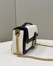 Fendi Baguette Chain Bag Milky White 27x6x13cm - 4