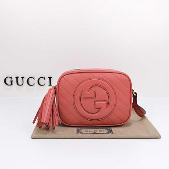 Gucci Blondie Small Shoulder Bag Pink 24x15.5x5cm