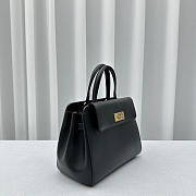 Balenciaga Women's Money Small Tote Bag Black 23.5x20x9.5cm - 5