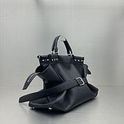 Balenciaga Waist Large Bag Grained Calfskin In Black 50x17x37cm - 4