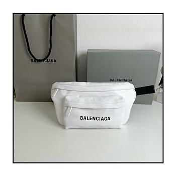 Balenciaga White Waist Bag 32x17x5cm