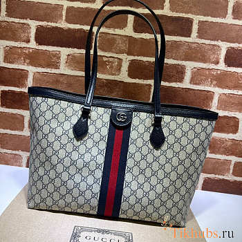 Gucci Ophidia Medium GG Blue Tote Bag 38x28x14cm