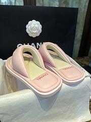 Chanel Pink Bread Flip Flops - 4