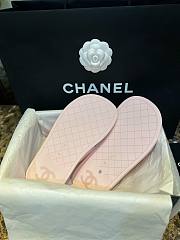 Chanel Pink Bread Flip Flops - 3