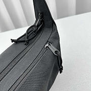 Balenciaga Raver Medium Nylon Shoulder Bag Black 24x18x8cm - 2