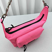 Balenciaga Raver Medium Nylon Shoulder Bag Bright Pink 24x18x8cm - 4