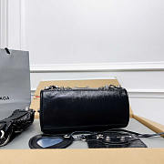 Balenciaga Le Cagole Mini Leather Duffel Bag Black 19.8x14x11.9cm - 5