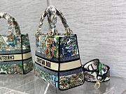 Dior Lady D-lite Bag White Multicolor Étoile 24cm - 5