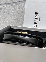 Celine Mini Besace Triomphe Shiny Calfskin Black 15.5 x 11.5 x 5 cm - 2