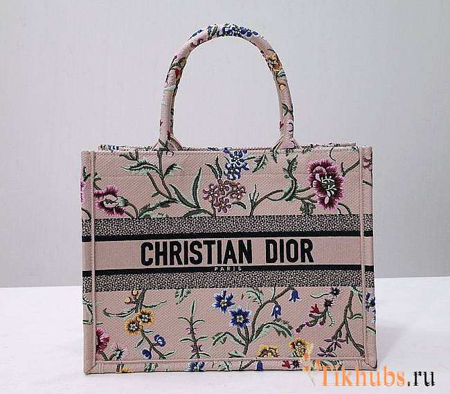 Dior Medium Book Tote Natural Multicolor Raffia 36 x 27.5 x 16.5 cm - 1