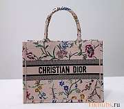 Dior Medium Book Tote Natural Multicolor Raffia 36 x 27.5 x 16.5 cm - 1