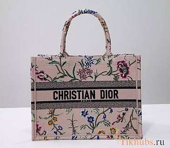 Dior Medium Book Tote Natural Multicolor Raffia 36 x 27.5 x 16.5 cm