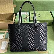 Gucci GG Marmont Large Tote Bag Black 38.5x29x14cm - 3