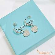 Tiffany & Co Heart Earrings Silver  - 1