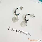 Tiffany & Co Heart Earrings Silver  - 4