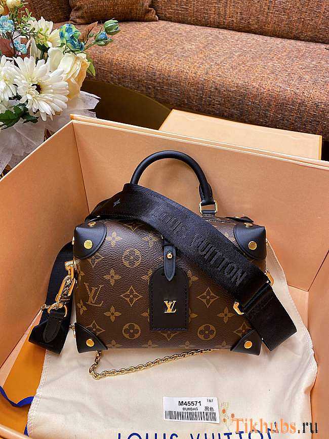 Louis Vuitton LV Petite Malle Souple Black 20 x 14 x 7.5 cm - 1