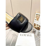 Loewe Anagram Padded Leather Mules Black - 5