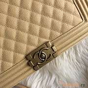 Chanel Leboy Caviar Beige Gold 28cm - 2