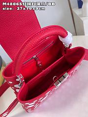 Louis Vuitton LV Capucines BB Red White 27 x 18 x 9 cm - 3