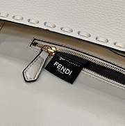 Fendi Baguette Camellia Selleria Bag White 27x15x6cm - 2