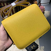 Hermes Mini Constance Epsom Leather Yellow Gold 19cm - 3