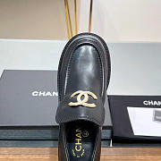 Chanel Large CC Calfskin Loafer Black - 4