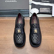 Chanel Lambskin Leather Loafer Black - 1