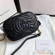 Gucci Marmont Mini Shoulder Bag Black 18x12x6cm - 3