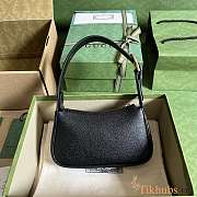 Gucci Aphrodite Shoulder Bag With Double G Black 21x12x4cm - 5