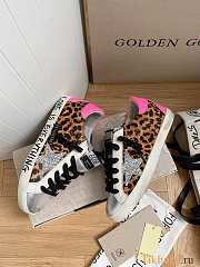 Golden Goose Super-star Leopard Glitter Grafitti Sneaker  - 2