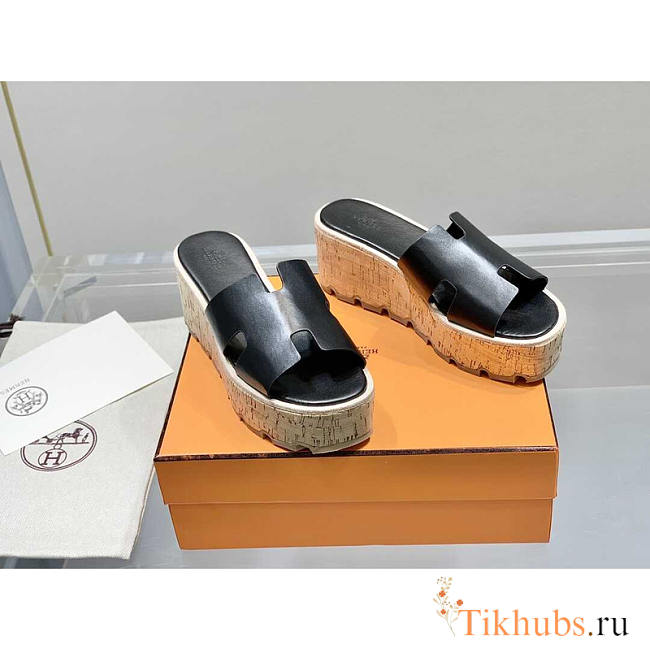 Hermes Eze 30 Sandals Black - 1