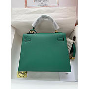 Hermes Kelly Epsom 28 Gold Hardware Green 28cm - 4